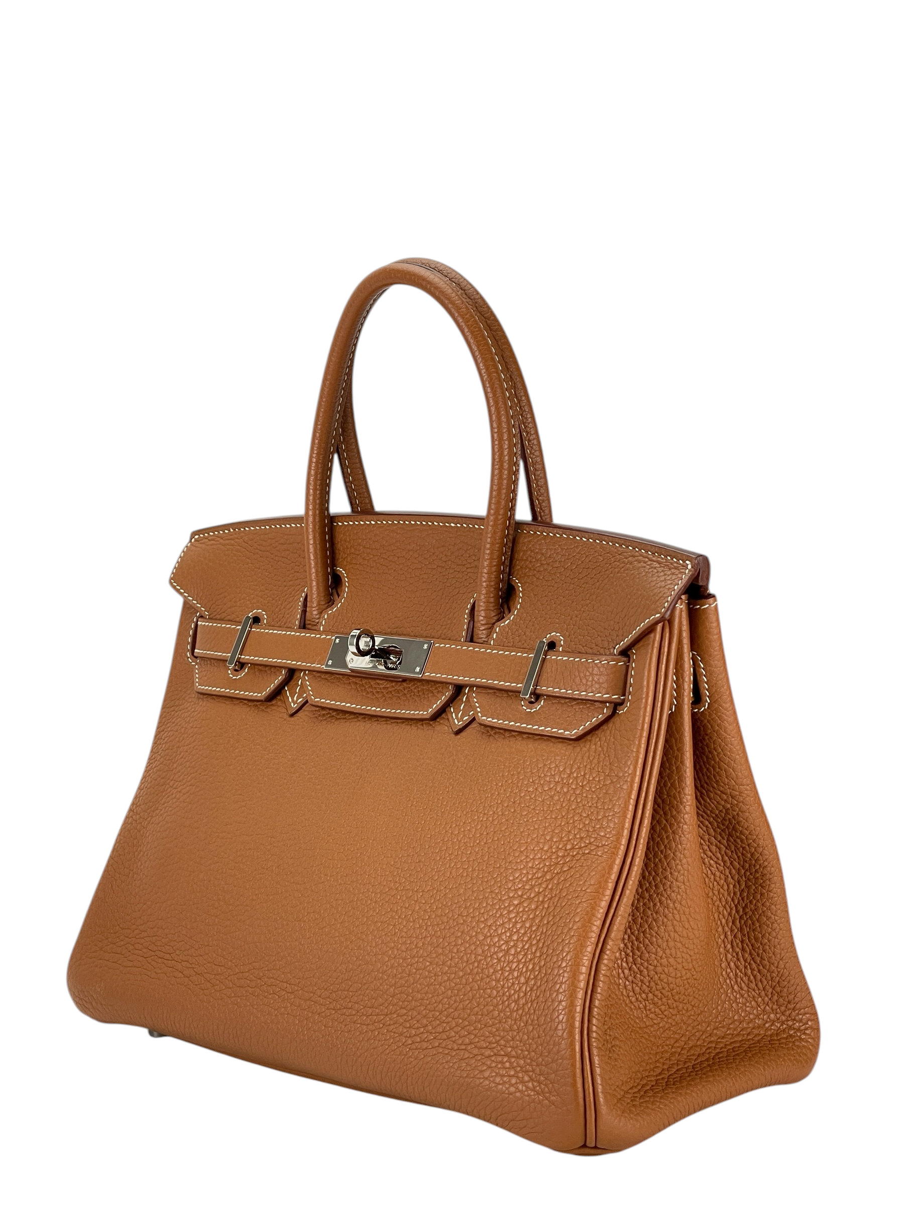 HERMES - Birkin 30 Gold Togo Palladium Hardware 