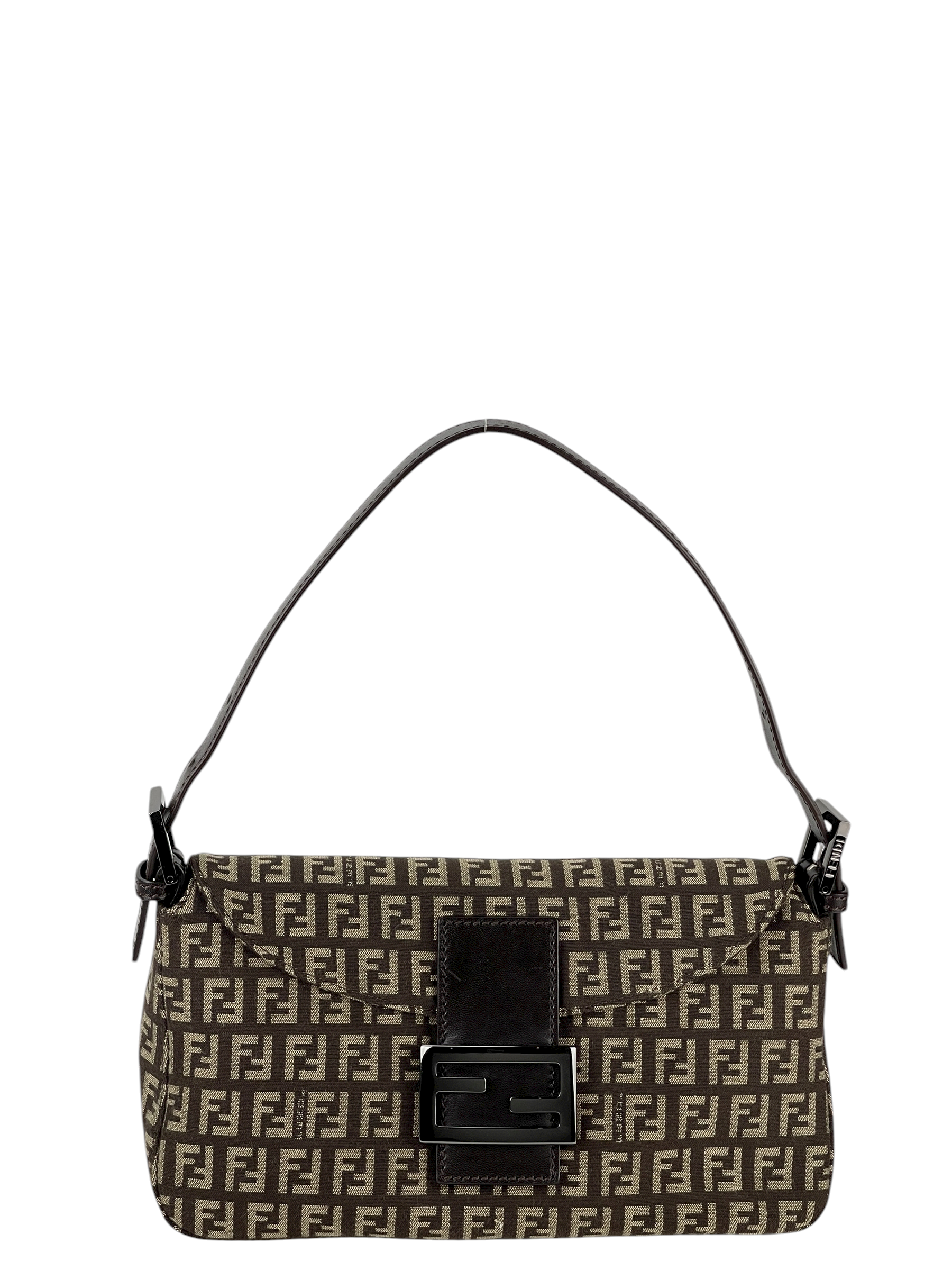 FENDI - Beige Zucchino Mamma Baguette Hand Bag 