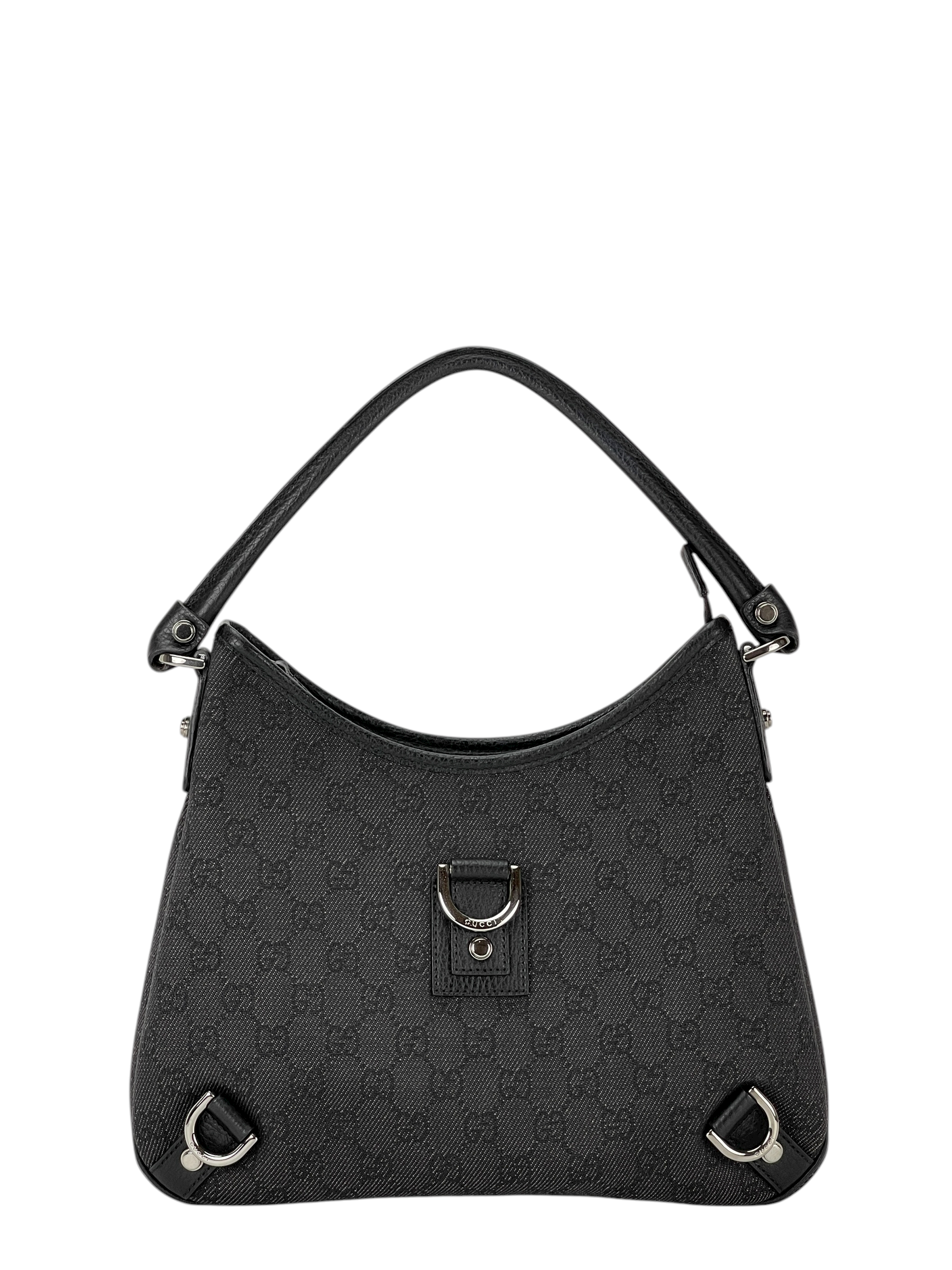 GUCCI - Black Ophidia Abbey Guccissima Semi Shoulder Bag