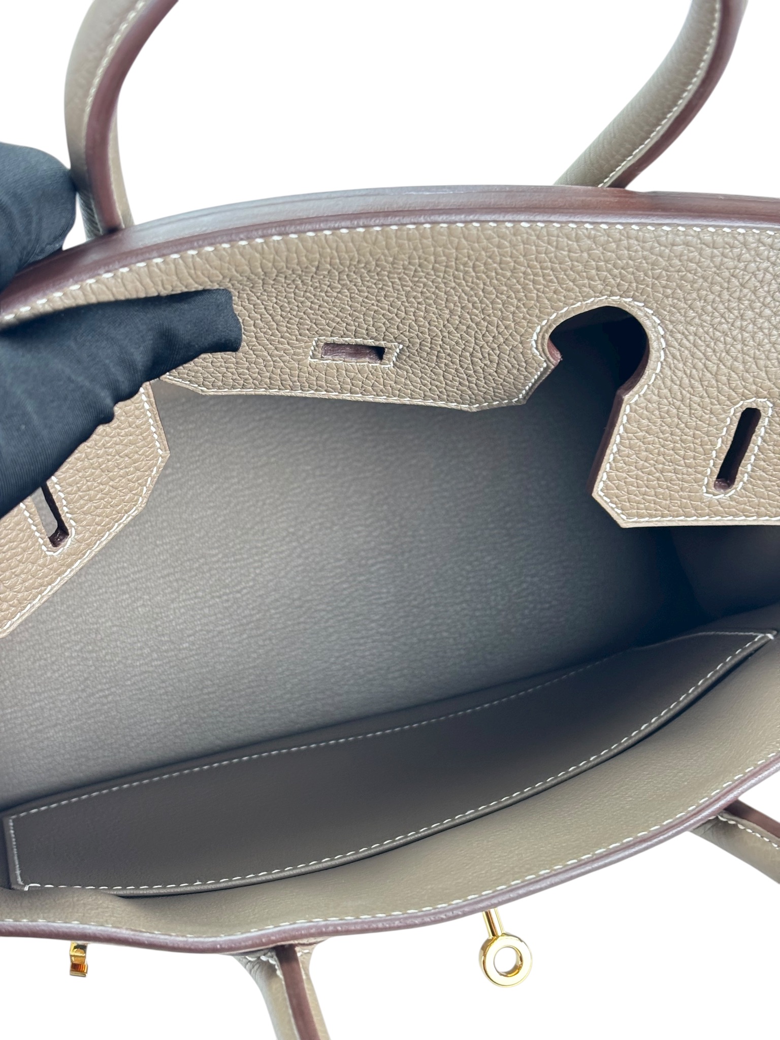 HERMES - Birkin 30 Etoupe Togo Gold Hardware 