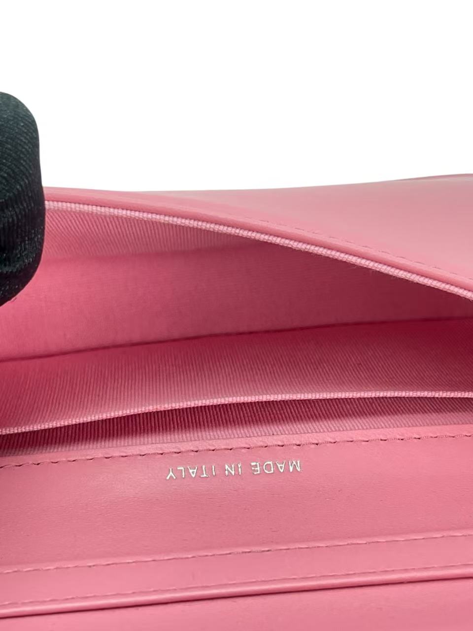 CHANEL - Light Pink Caviar Quilted Boy Wallet On Chain (WOC)