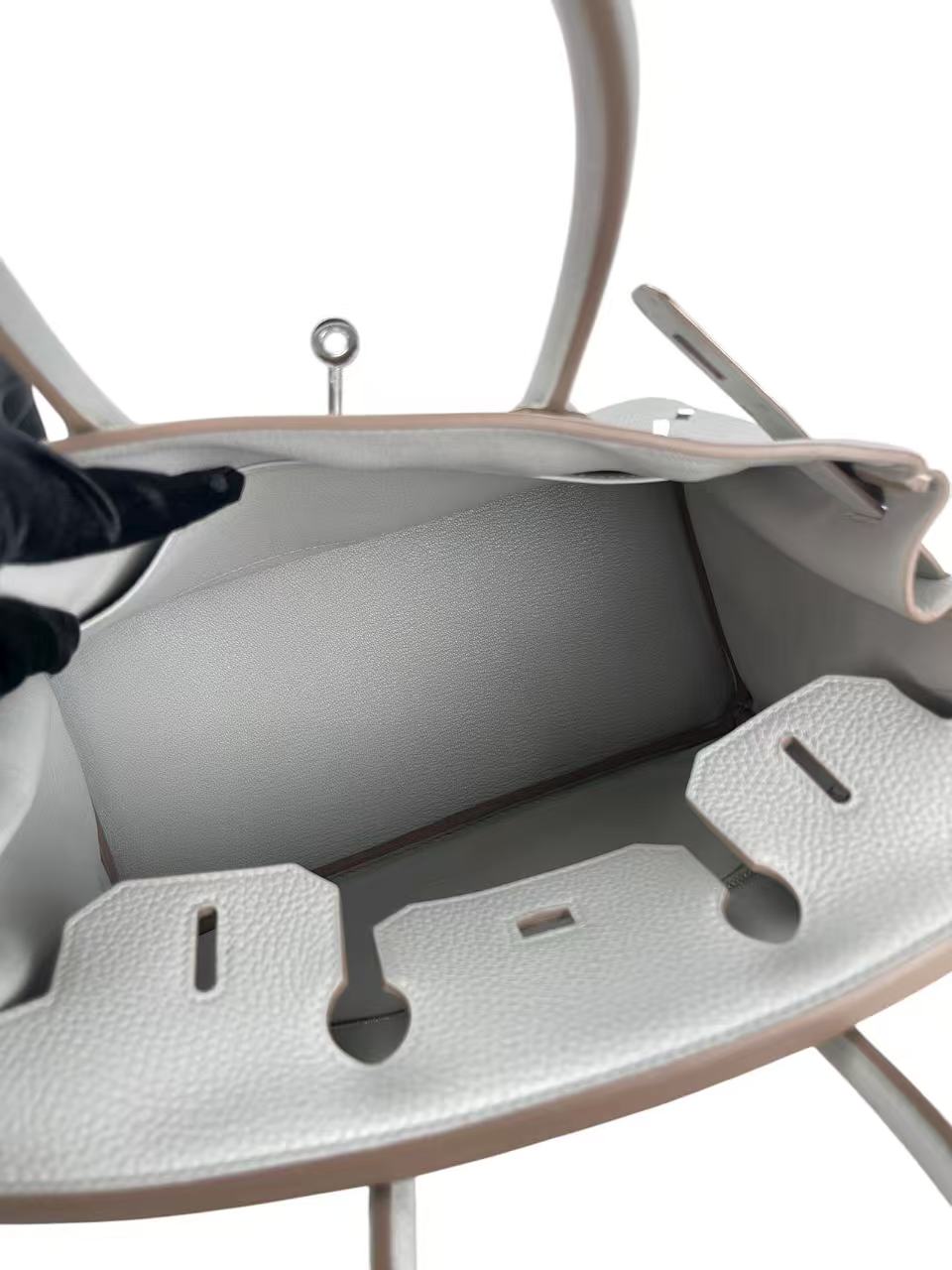 HERMES - Birkin 30 Pearl Grey Togo Palladium Hardware 