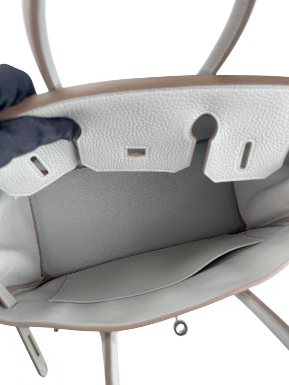 HERMES - Birkin 30 Pearl Grey Togo Palladium Hardware 