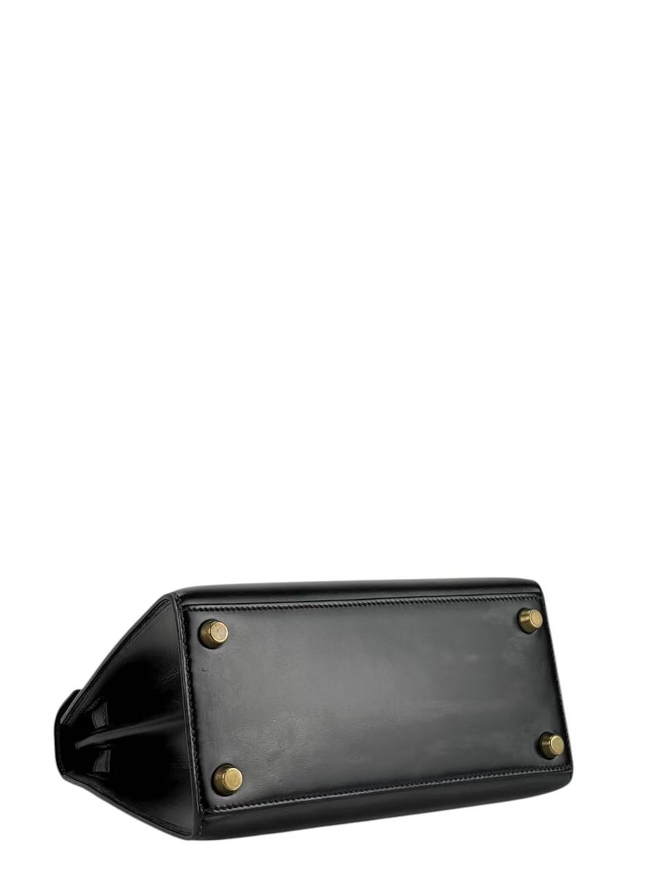 HERMES - Kelly 20 Black Box Gold Hardware 