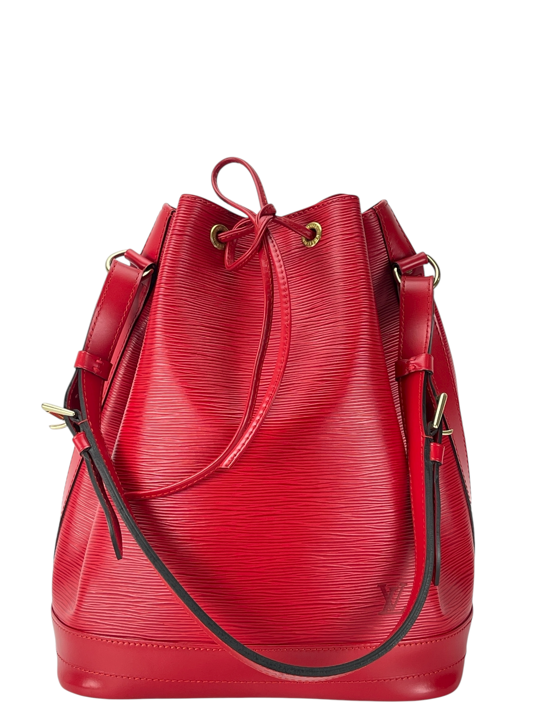LOUIS VUITTON - Red Epi Noe Bucket Bag
