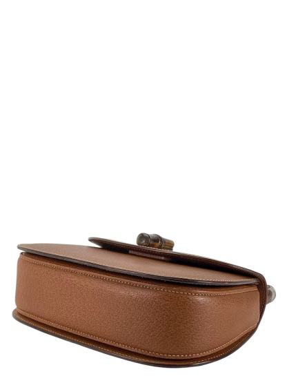 GUCCI - Brown Calfskin Bamboo Handbag