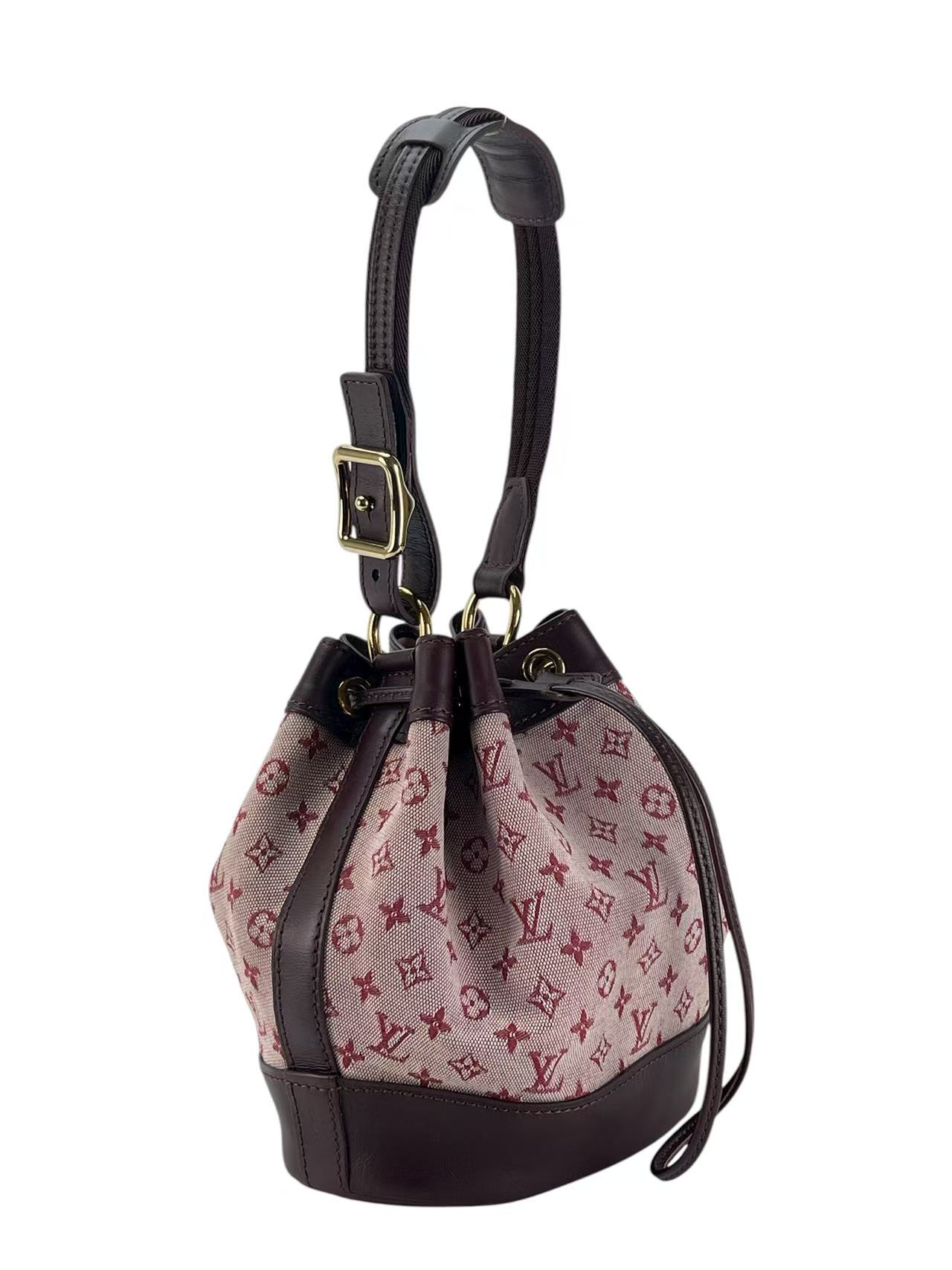 LOUIS VUITTON - Red Mini Noelie Monogram Handbag 