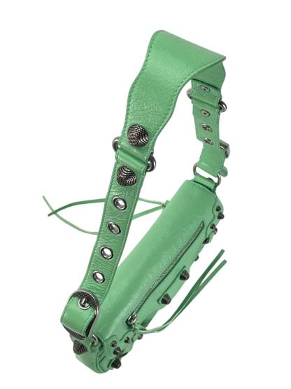 BALENCIAGA - Light Green Calfskin Le Cagole Sling Xs Shoulder Bag