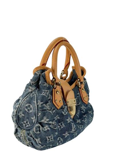 LOUIS VUITTON -  Pleaty Blue Monogram Denim