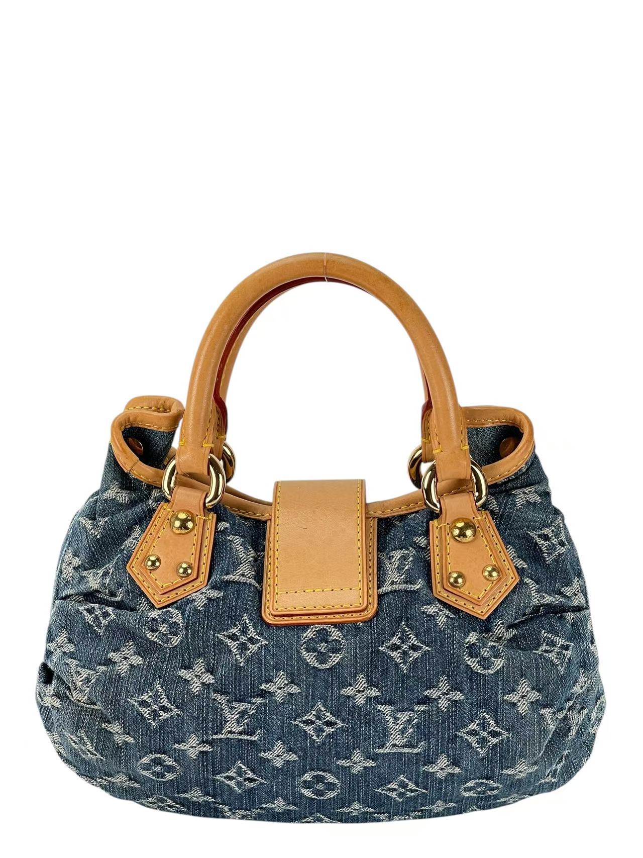 LOUIS VUITTON -  Pleaty Blue Monogram Denim