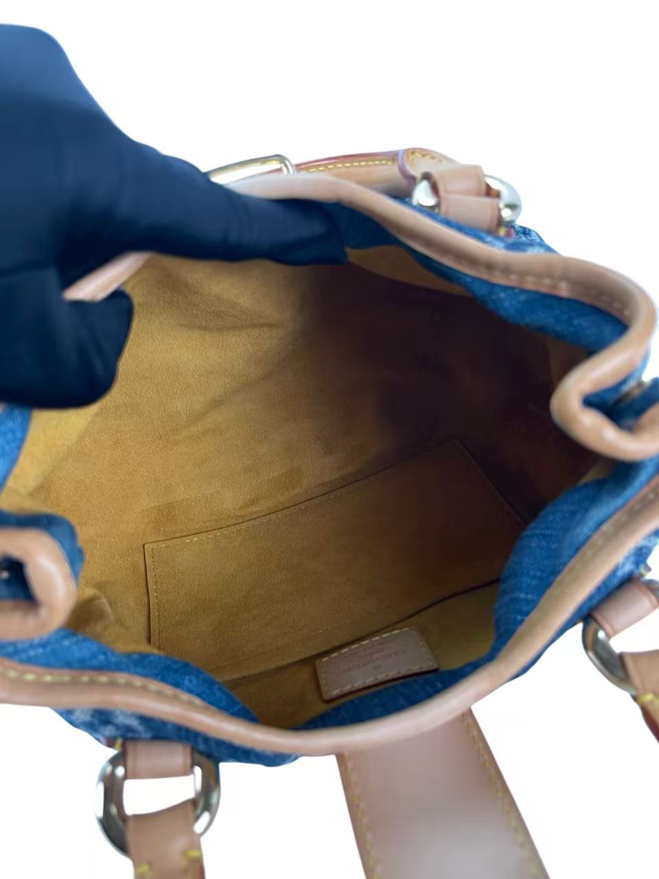 LOUIS VUITTON -  Pleaty Blue Monogram Denim