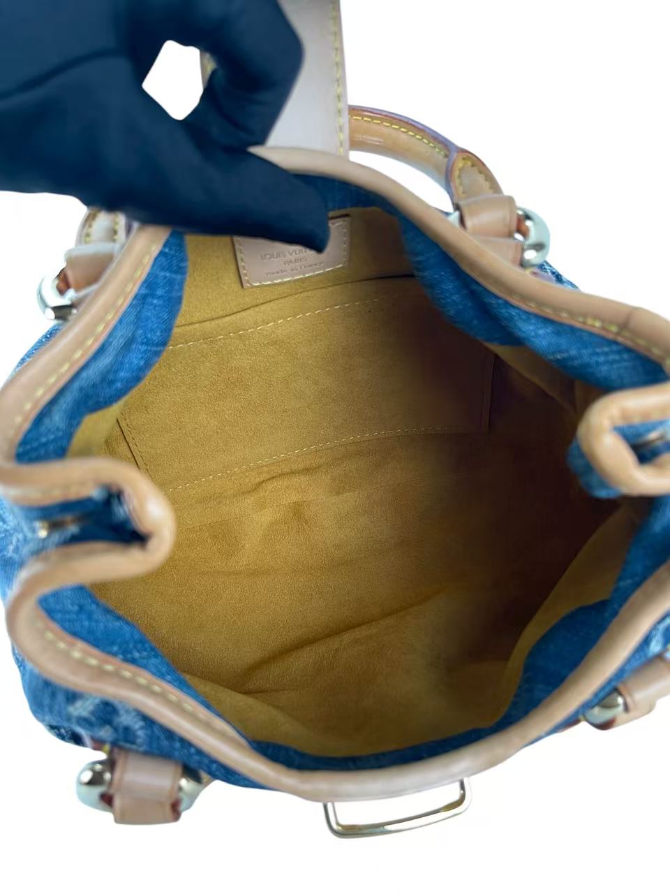 LOUIS VUITTON -  Pleaty Blue Monogram Denim