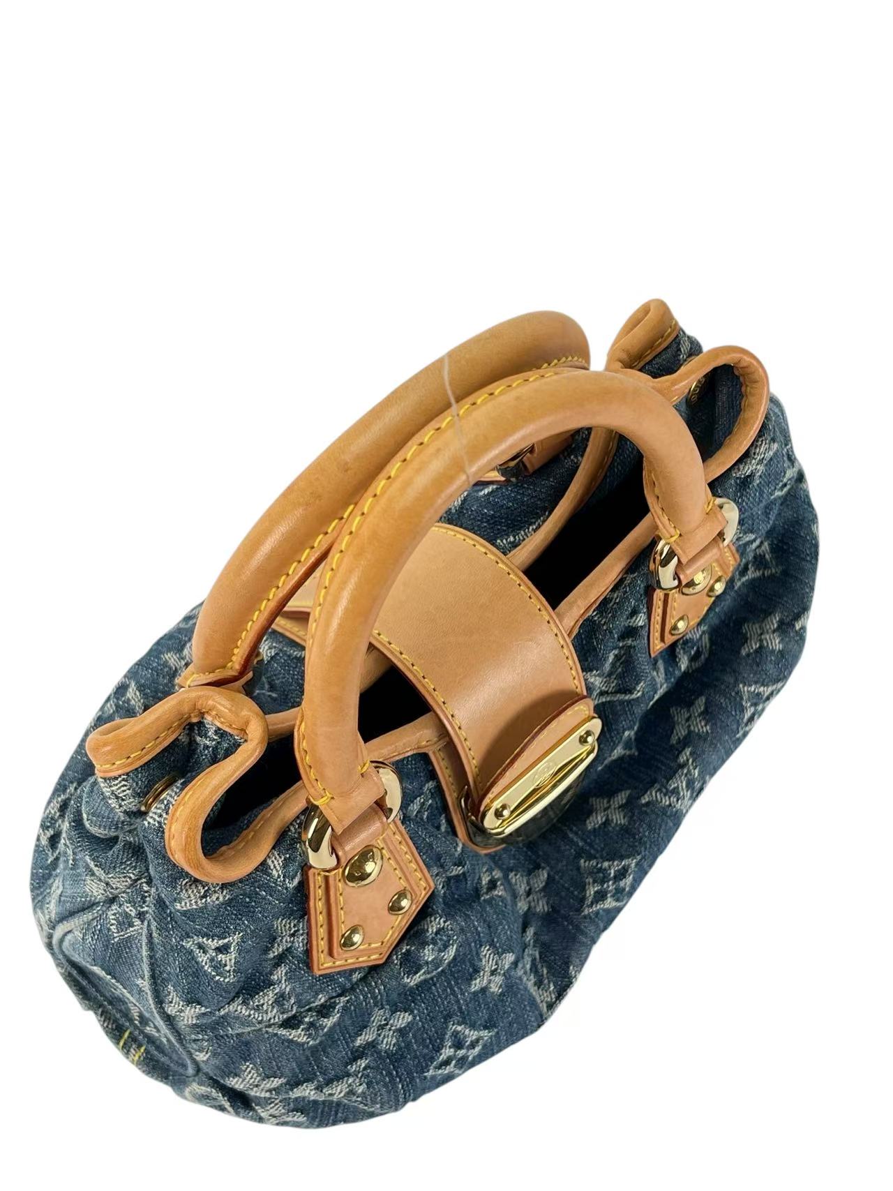 LOUIS VUITTON -  Pleaty Blue Monogram Denim