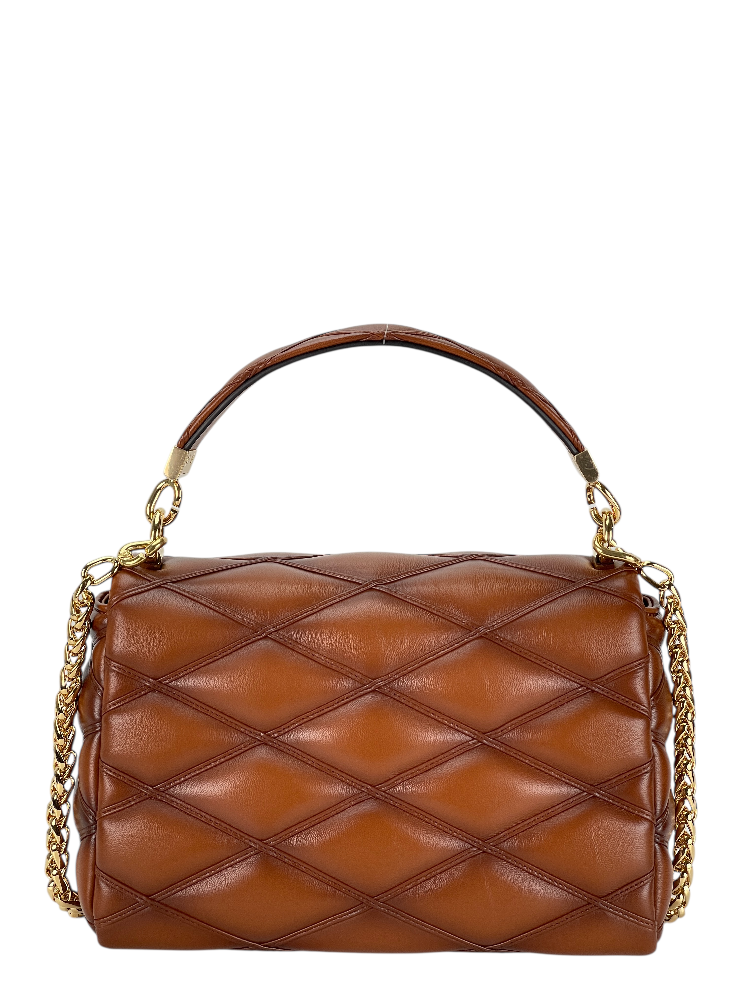 LOUIS VUITTON - Caramel Lambskin Quilted Shoulder Bag