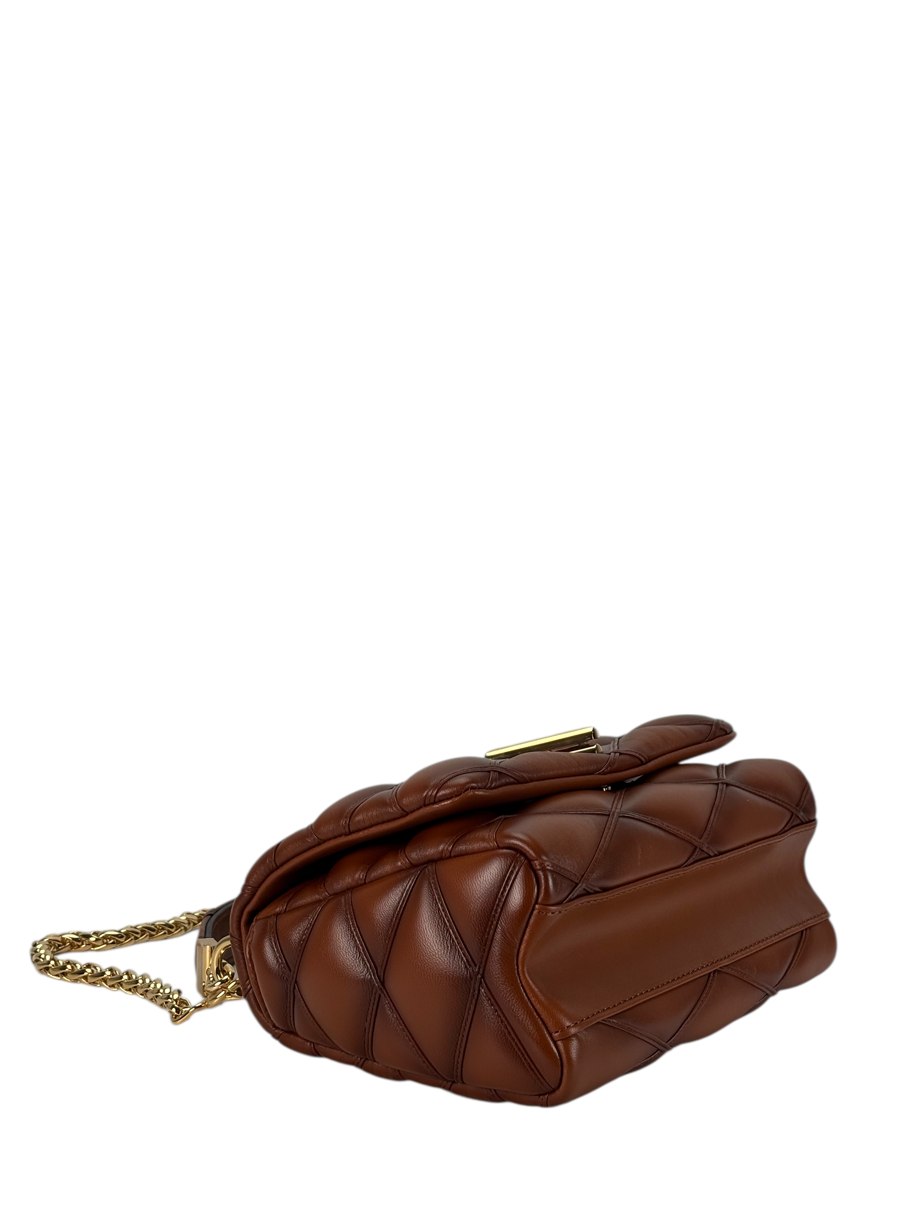 LOUIS VUITTON - Caramel Lambskin Quilted Shoulder Bag