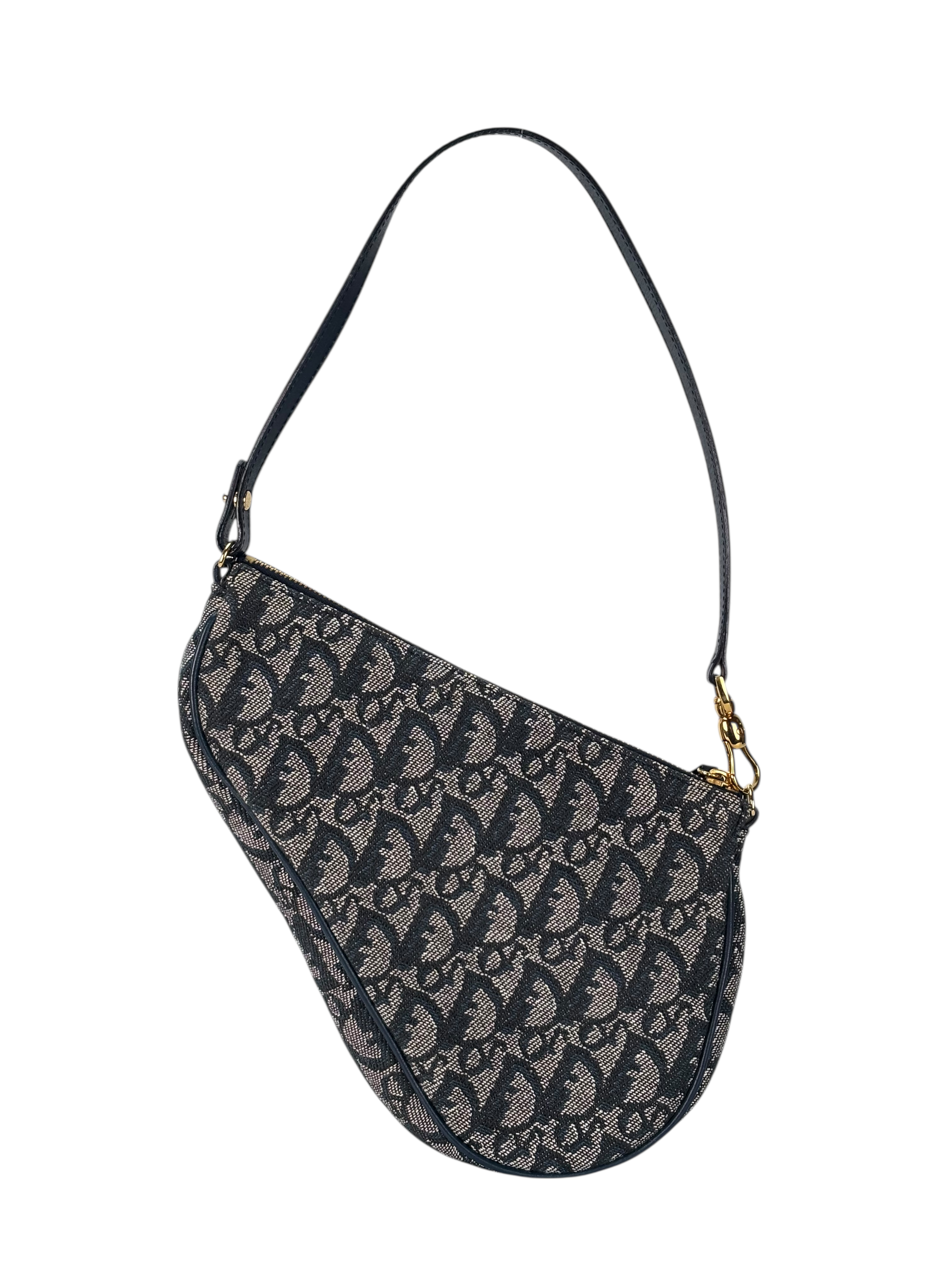 CHRISTIAN DIOR - Navy Trotter Saddle Handbag