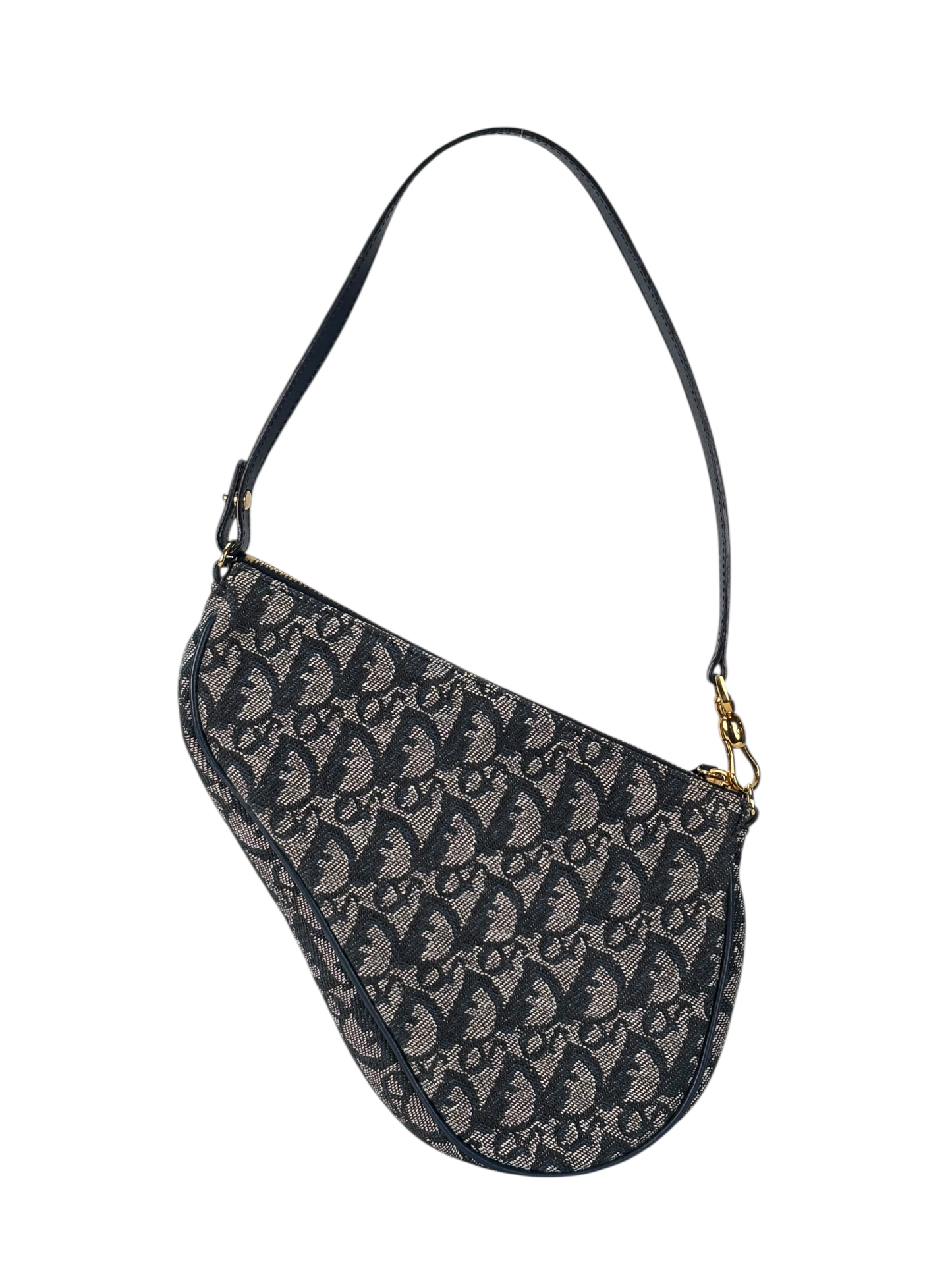 CHRISTIAN DIOR - Navy Trotter Saddle Handbag