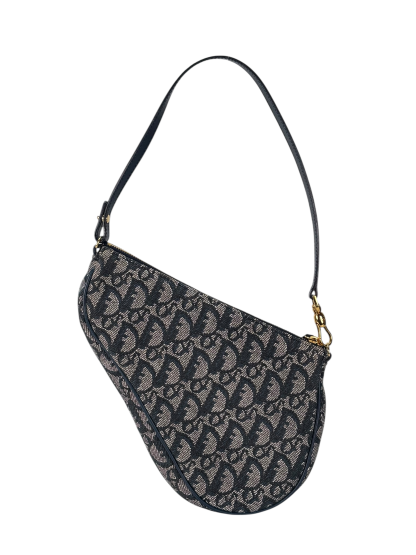 CHRISTIAN DIOR - Navy Trotter Saddle Handbag