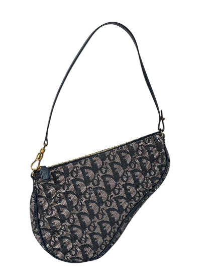 CHRISTIAN DIOR - Navy Trotter Saddle Handbag