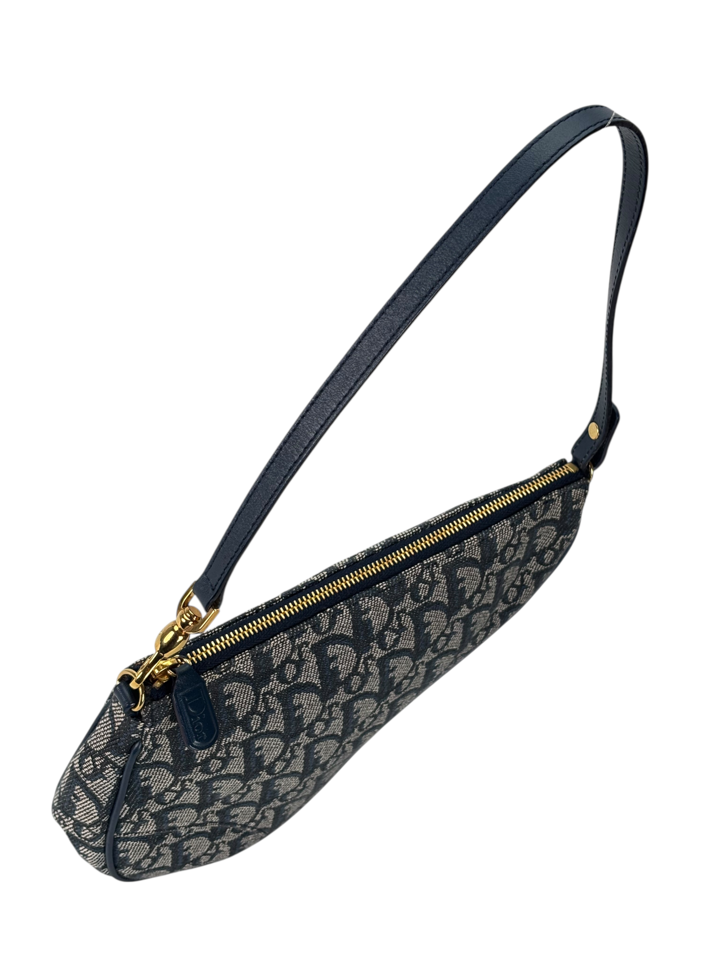 CHRISTIAN DIOR - Navy Trotter Saddle Handbag