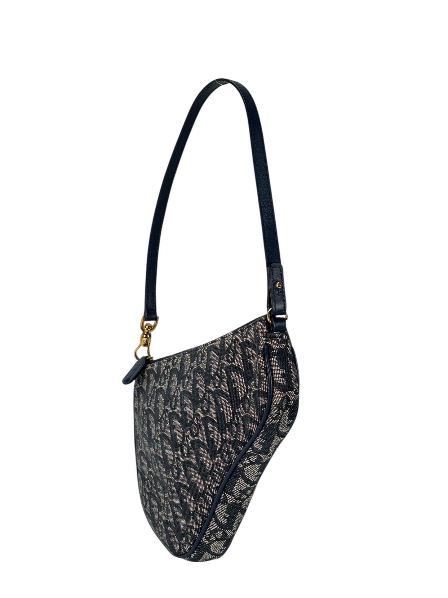 CHRISTIAN DIOR - Navy Trotter Saddle Handbag