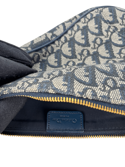 CHRISTIAN DIOR - Navy Trotter Saddle Handbag