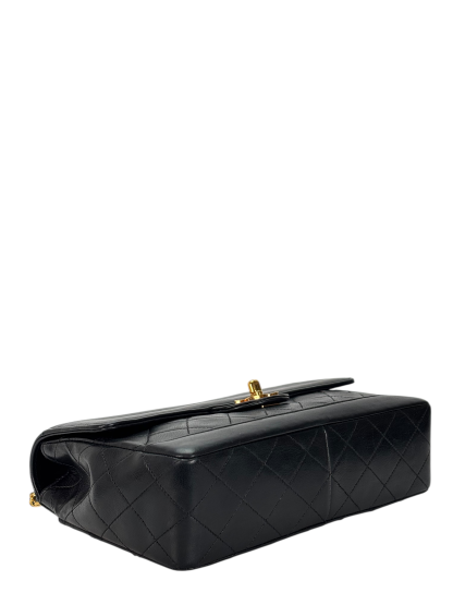 CHANEL - Lambskin Black Matelasse Coco Mark Chain Shoulder Bag