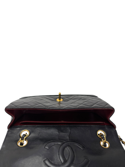 CHANEL - Lambskin Black Matelasse Coco Mark Chain Shoulder Bag