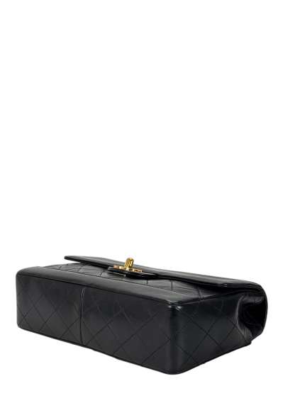 CHANEL - Lambskin Black Matelasse Coco Mark Chain Shoulder Bag