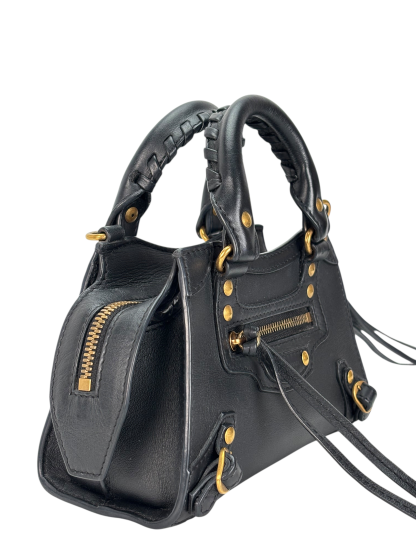 BALENCIAGA - Black Calfskin Neo Classic City Mini Bag