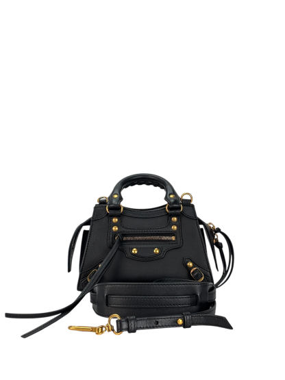 BALENCIAGA - Black Calfskin Neo Classic City Mini Bag