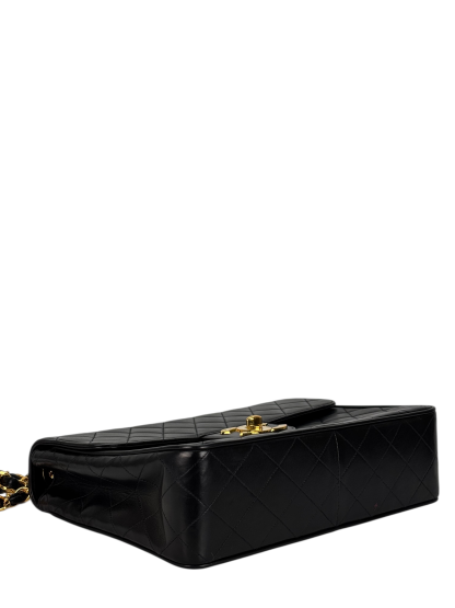 CHANEL - Black Lambskin Jumbo Flap Bag 30