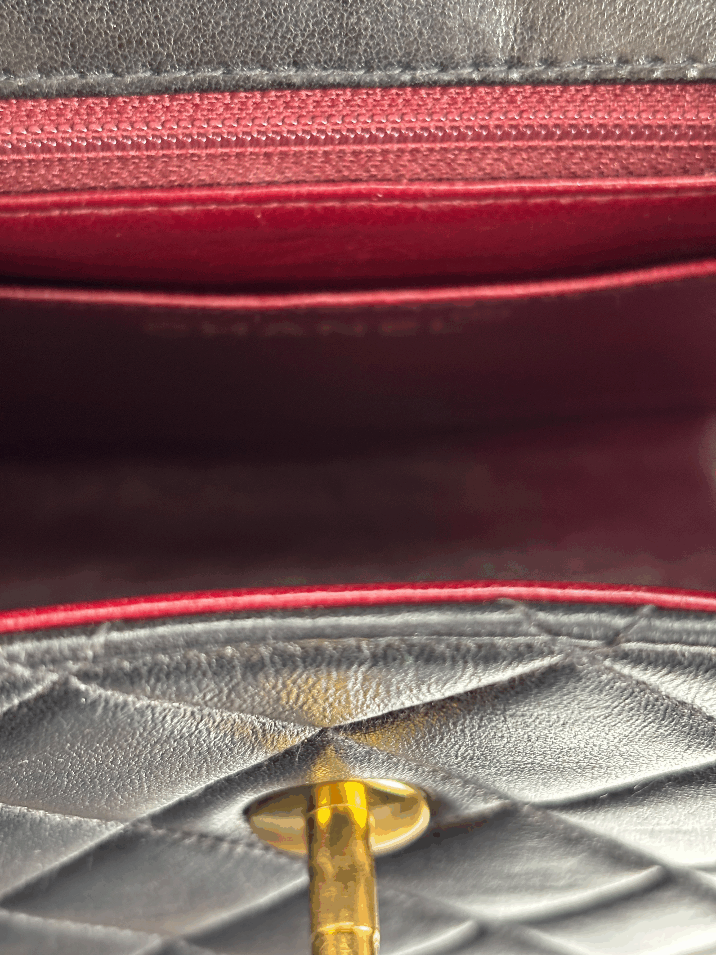 CHANEL - Black Lambskin Mini Matelasse Coco Mark Chain Shoulder Bag  