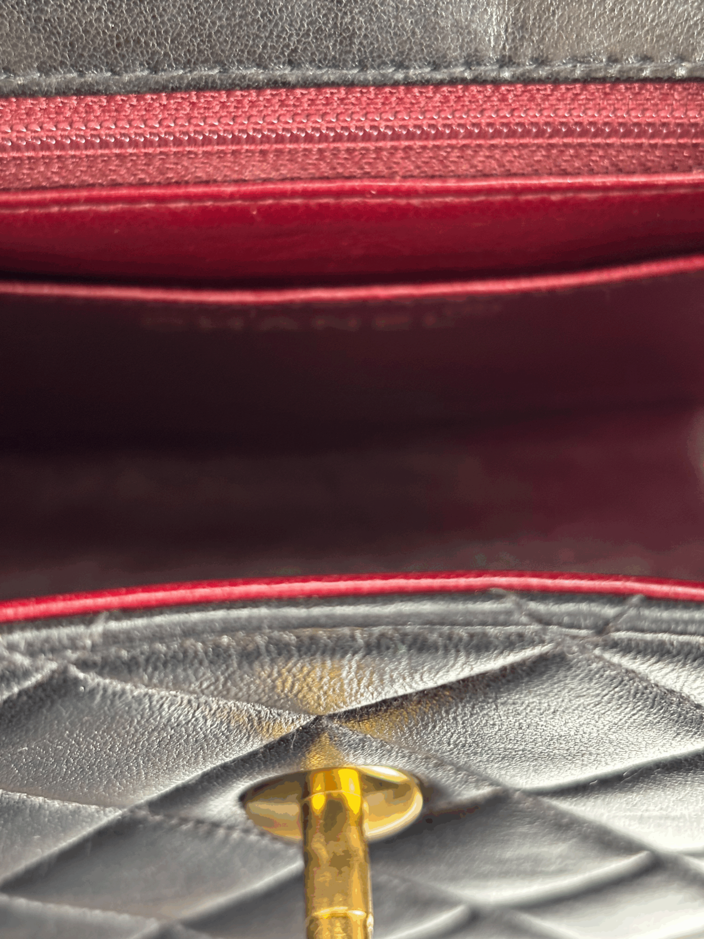 CHANEL - Black Lambskin Mini Matelasse Coco Mark Chain Shoulder Bag  