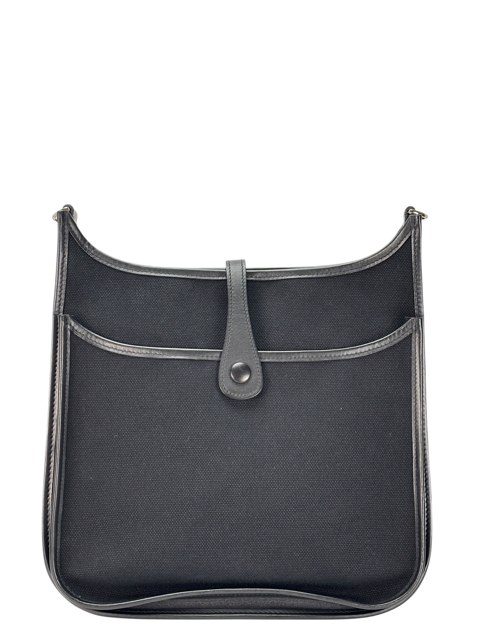 HERMES - Evelyne PM Evelyne 29 Canvas Palladium Hardware