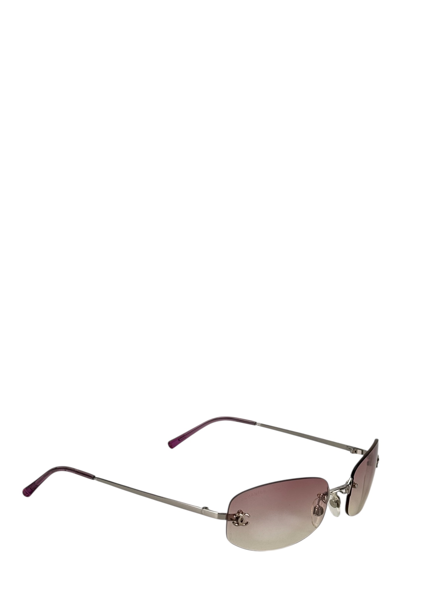 CHANEL - Sunglasses Gradient Purple Coco Mark Rimless 