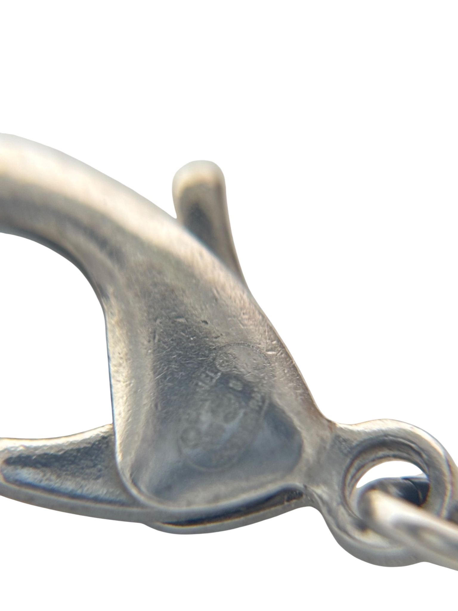 CHANEL - 22B Silver Coco Mark Rhinestones Faux Pearl Necklace