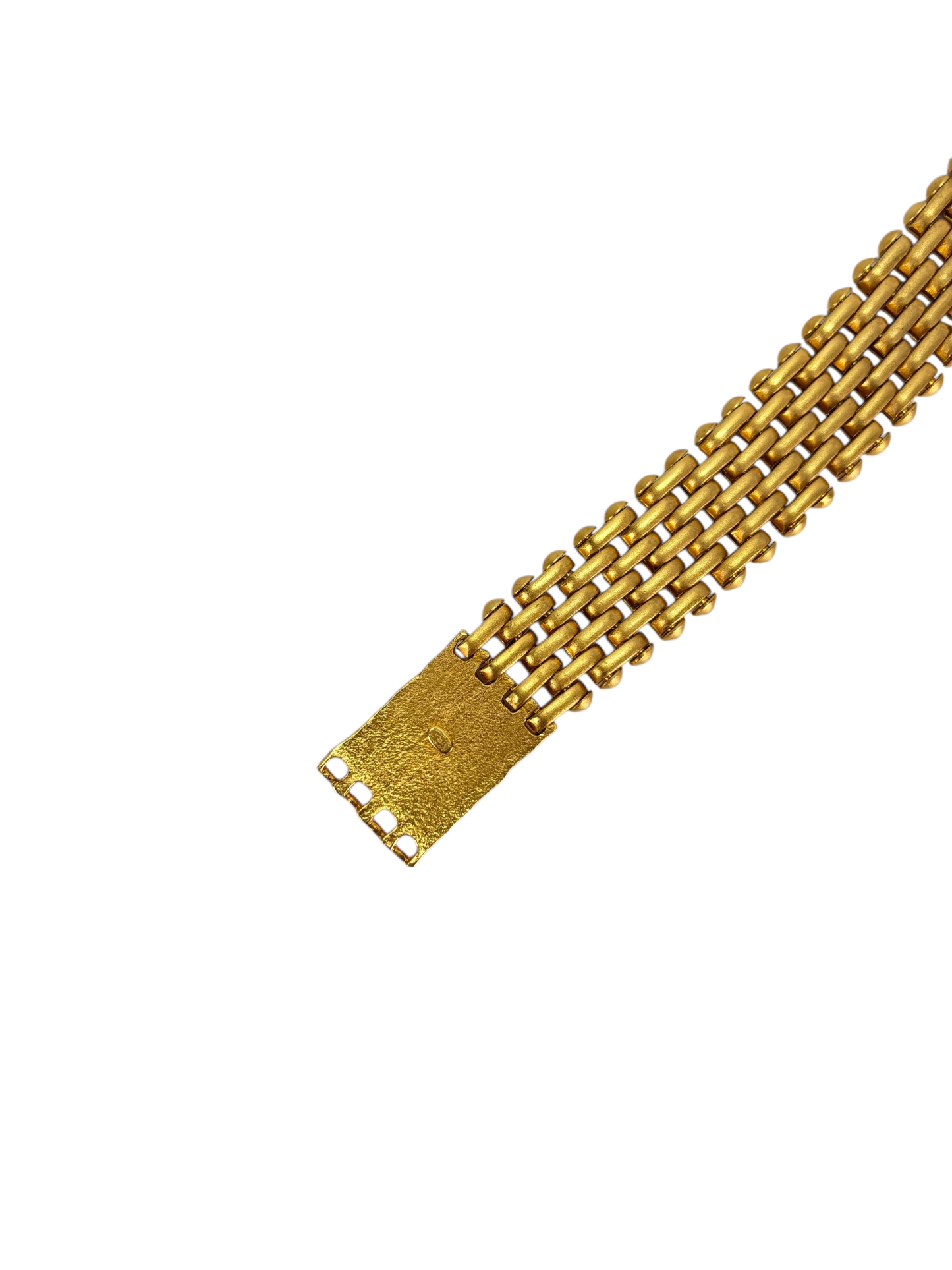 CHANEL - 97A Gold Square CC Bracelet 