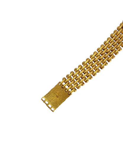 CHANEL - 97A Gold Square CC Bracelet 
