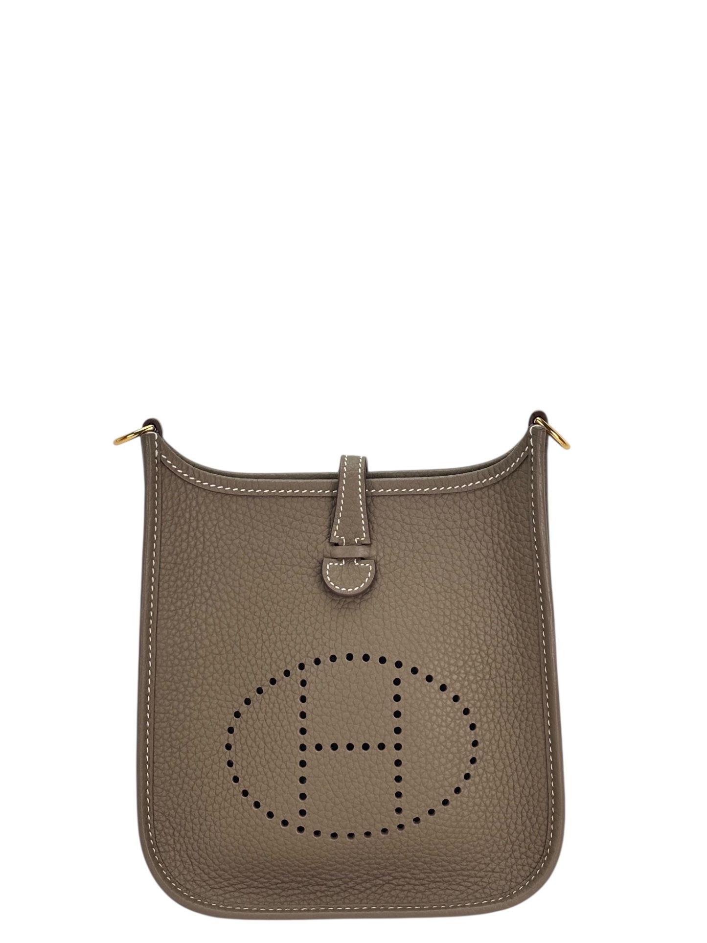 HERMES - Evelyne TPM Evelyne 16 TC Etoupe Gold Hardware
