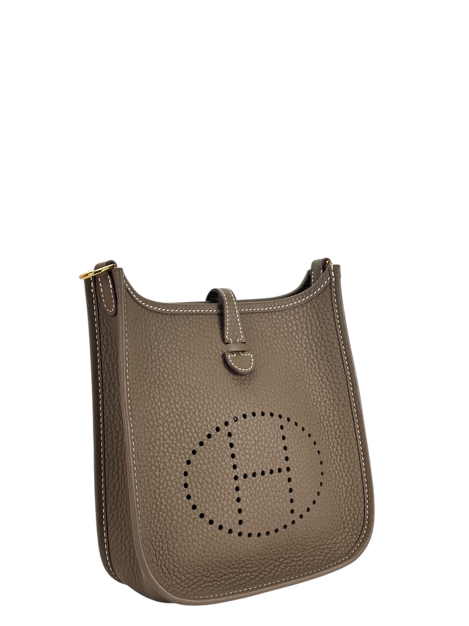 HERMES - Evelyne TPM Evelyne 16 TC Etoupe Gold Hardware