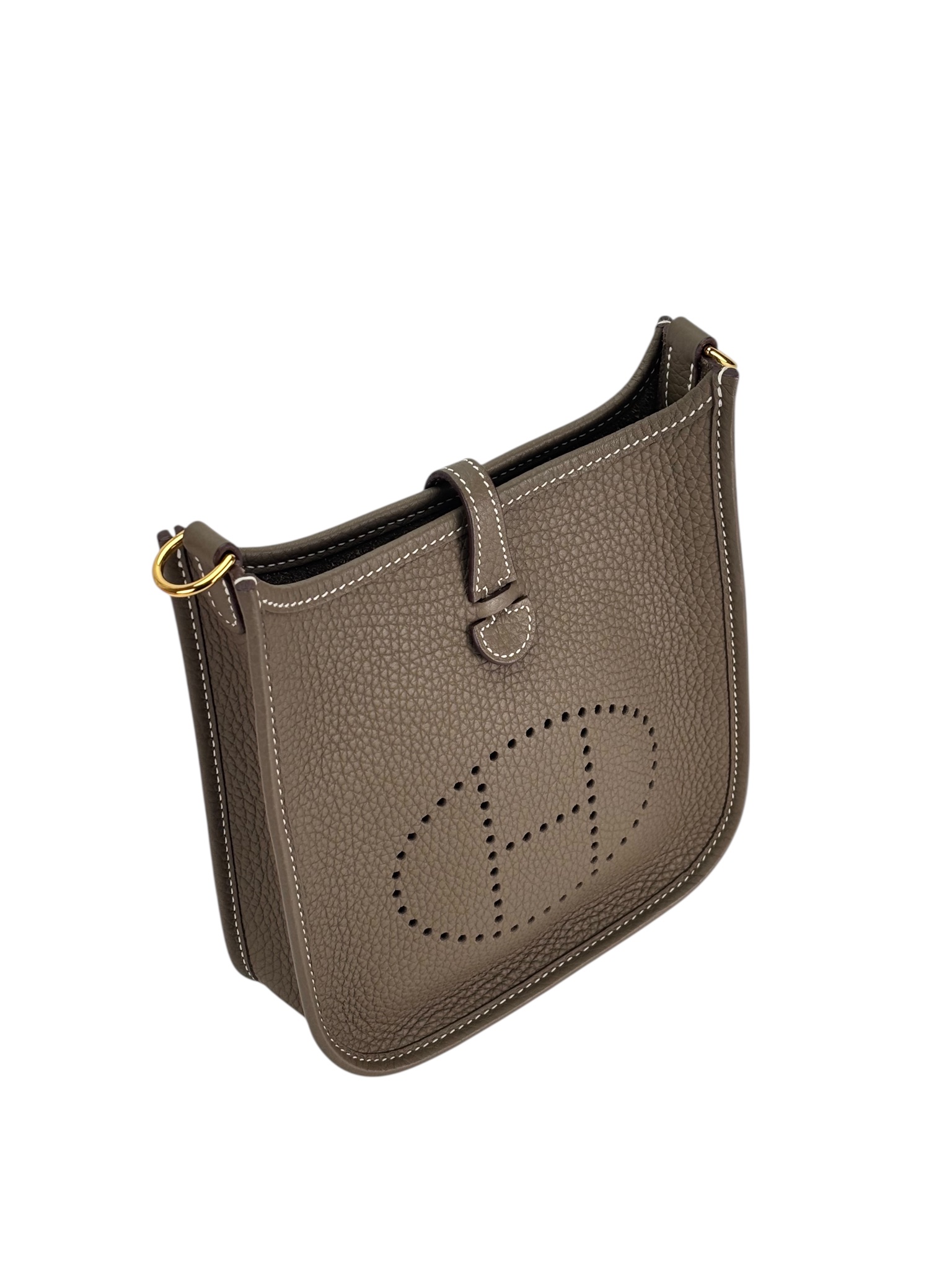 HERMES - Evelyne TPM Evelyne 16 TC Etoupe Gold Hardware