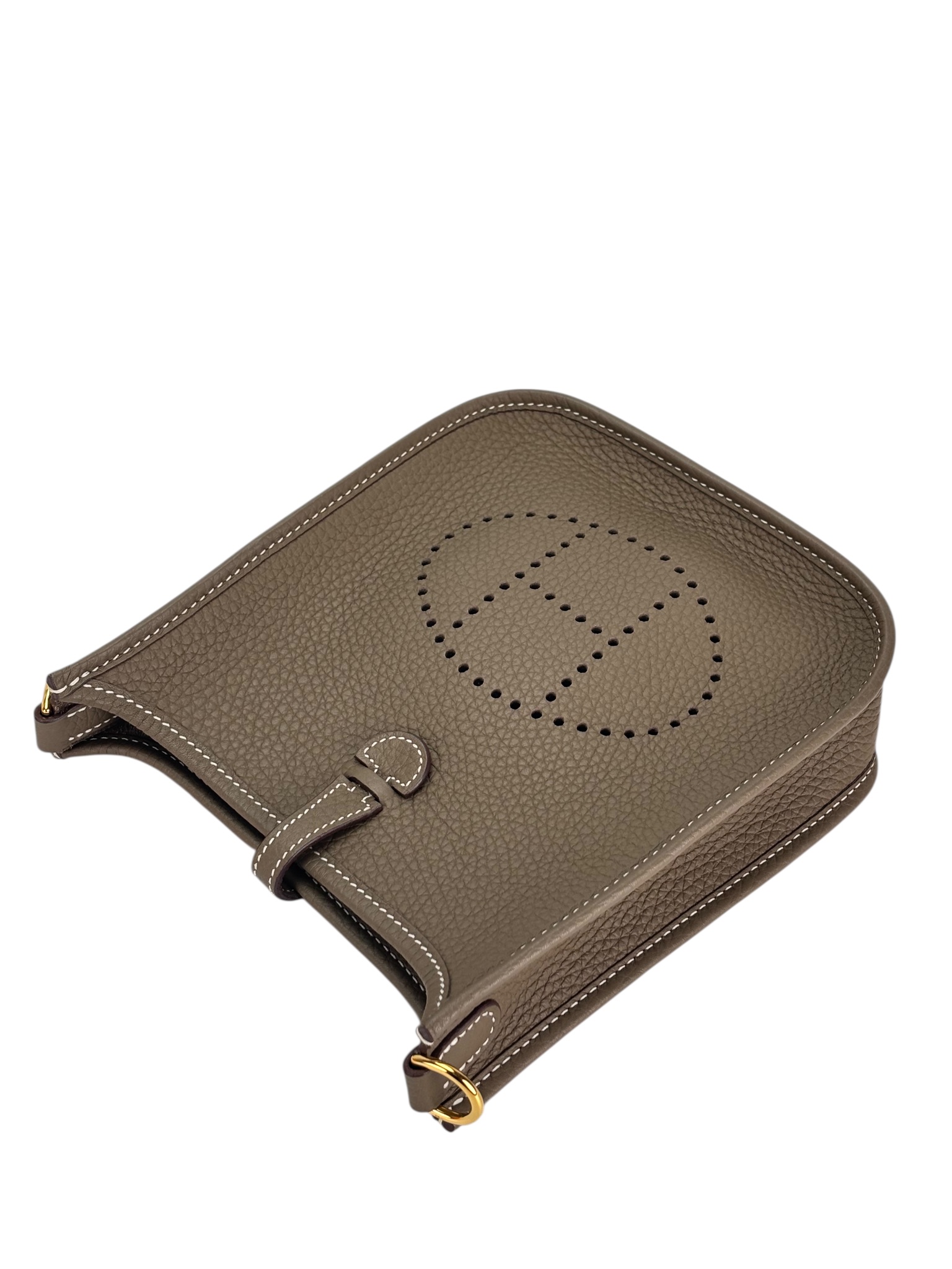 HERMES - Evelyne TPM Evelyne 16 TC Etoupe Gold Hardware