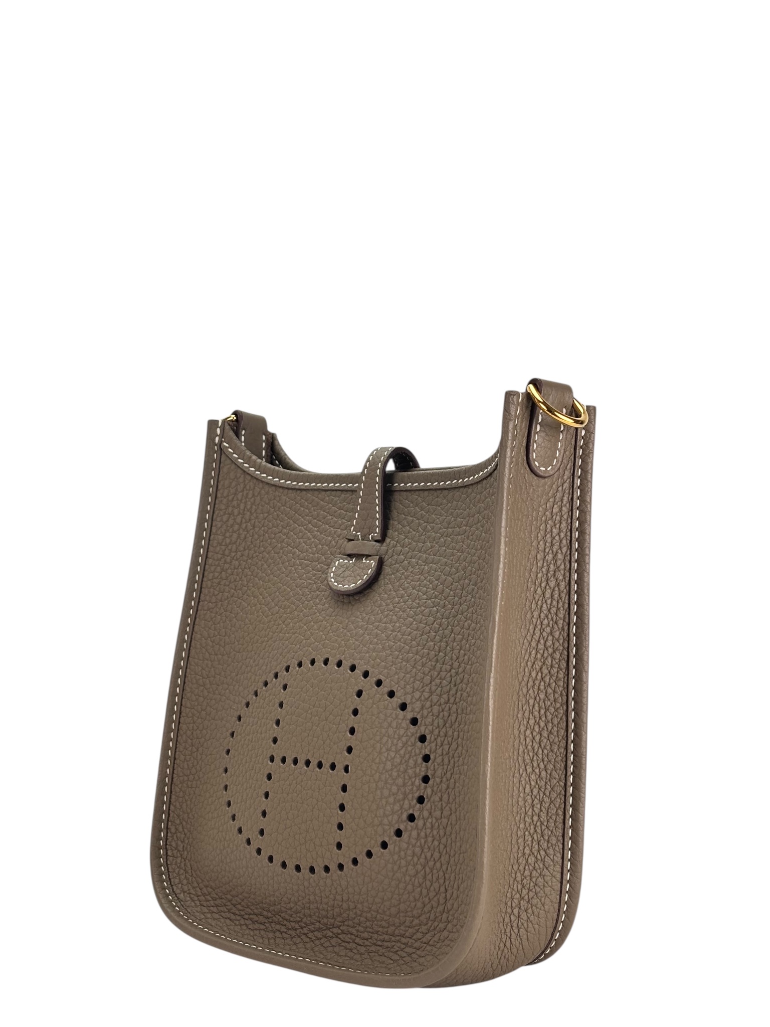 HERMES - Evelyne TPM Evelyne 16 TC Etoupe Gold Hardware