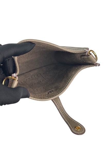 HERMES - Evelyne TPM Evelyne 16 TC Etoupe Gold Hardware