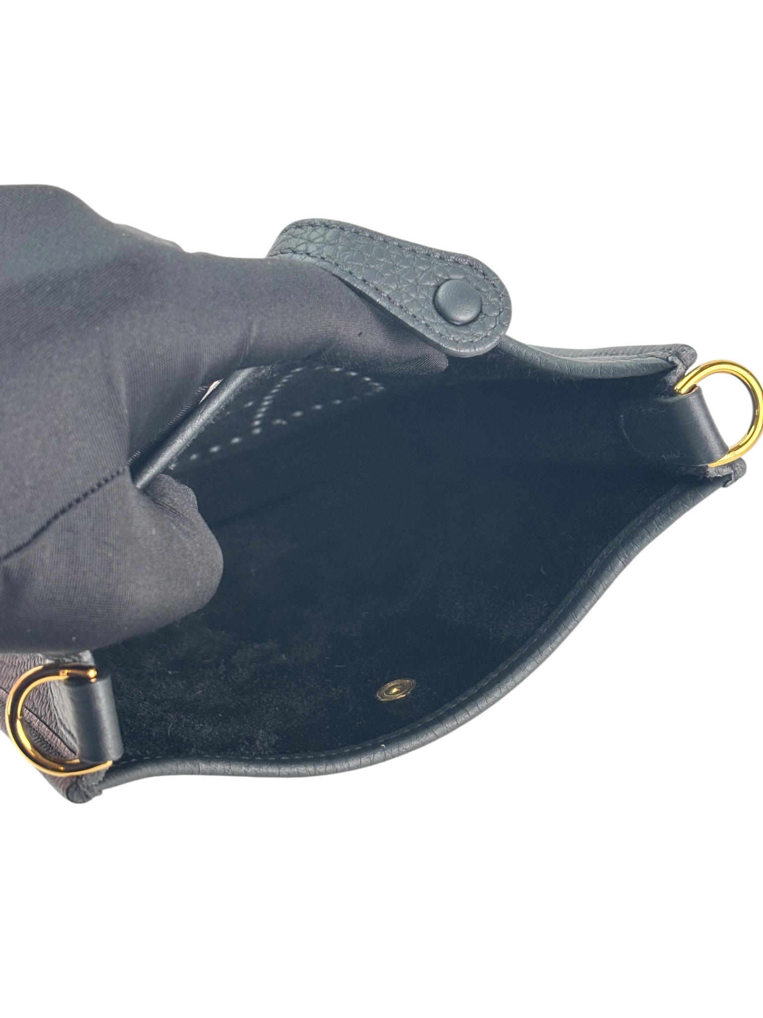 HERMES - Evelyne TPM Evelyne 16 Black Taurillon Clemence Palladium Hardware