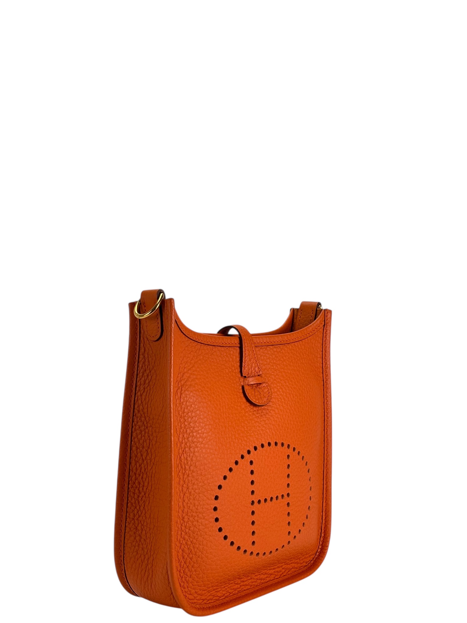 HERMES - Evelyne TPM Evelyne 16 Orange Gold Hardware