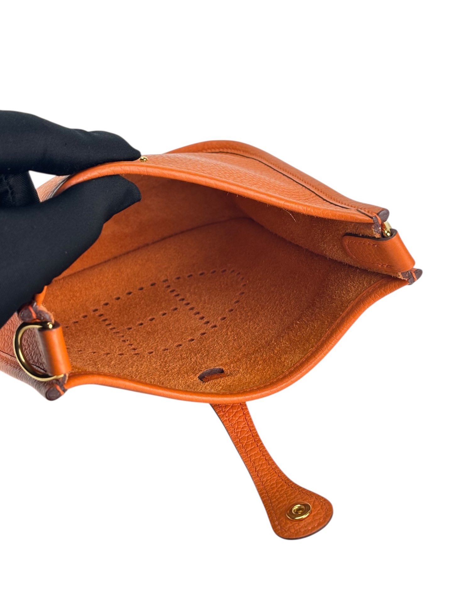 HERMES - Evelyne TPM Evelyne 16 Orange Gold Hardware