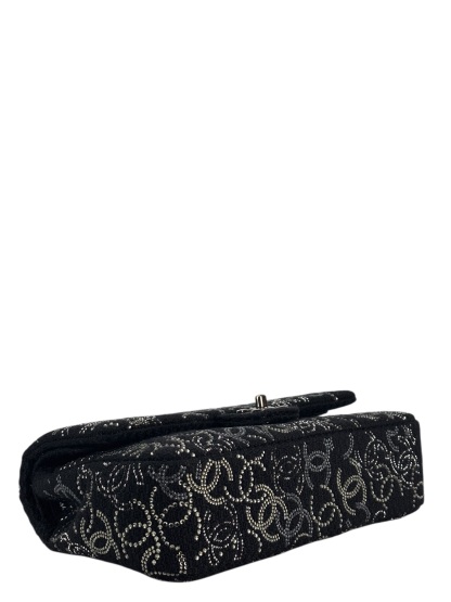 CHANEL - Medium Strass Pudong Flap Black Tweed Gold Hardware 