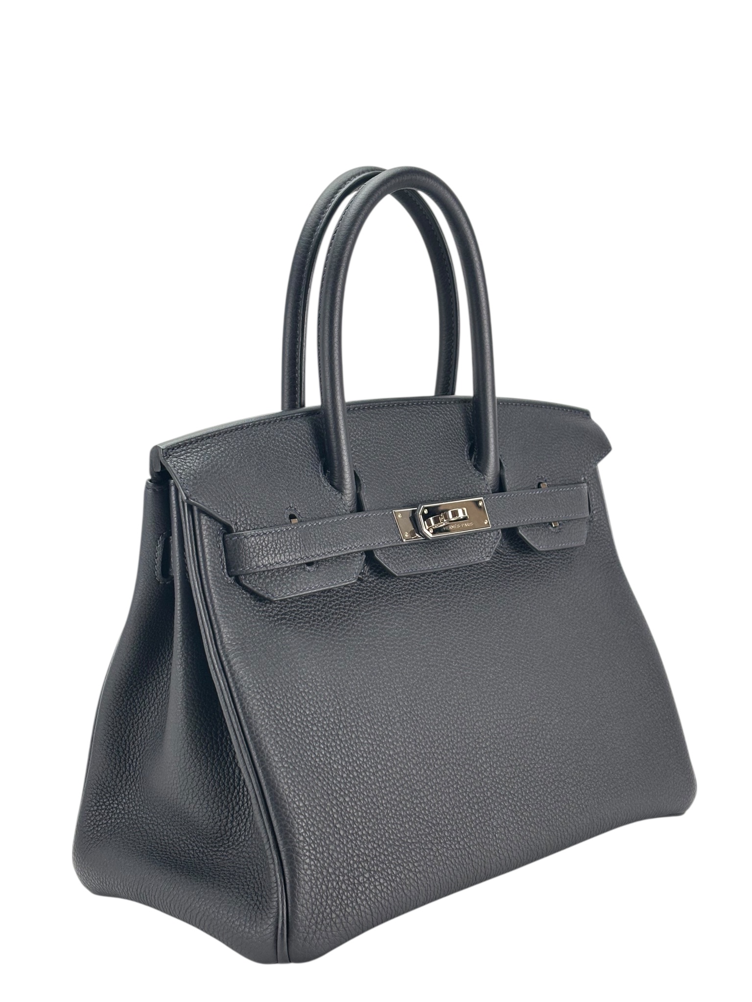 HERMES - Birkin 30 Caban Togo Palladium Hardware 
